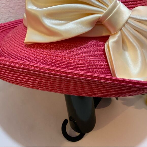 Lo Giovanni pink  fabric brimmed hat Beautiful main image 6